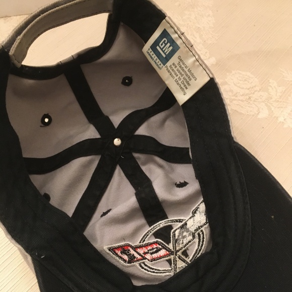 GM OFFICIAL Licensed Chevy Corvette Checkered Flag Adult One Size Baseball Cap - Picture 4 of 4